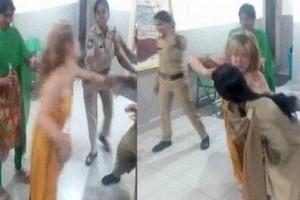 VIDEO: Drunken IT Woman's Wild Behavior Inside Police Station