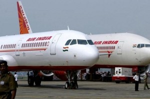 Electric tractor rams Air India plane