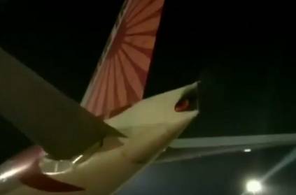 Empty Air India Plane Catches Fire At Delhi Airport During Repair Work