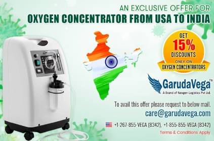 GarudaVega shipping Oxygen concentrators between C2C basis
