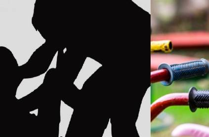 Husband inserts bike handle grip in wife\'s private part, held