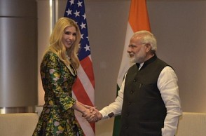 Ivanka Trump meets PM Modi in Hyderabad