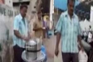 Shocking Video: Man uses toilet water to make idly and chutney