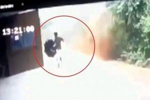 Shocking Video: Man Watches Family Being Washed Away In Landslide