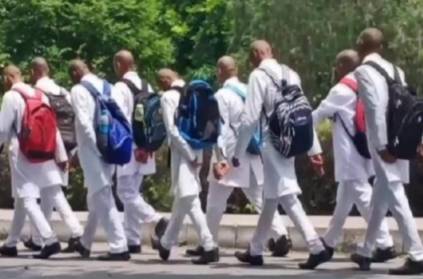 MBBS Students Forced to Shave Heads, Salute Seniors