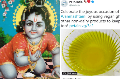 PETA Lands In Controversy After Tweet On Krishna Jayanti; Twitter Hits Out
