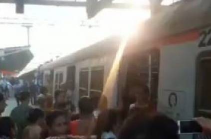 Women fight over seats disrupts train service