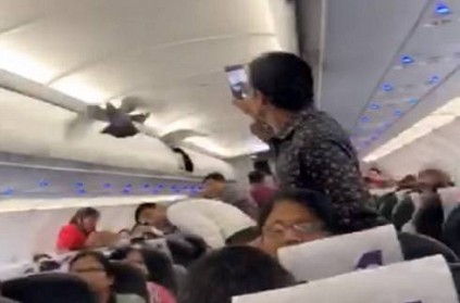 Pigeons Fly Inside GoAir Plane Passengers Try To Catch Them Video