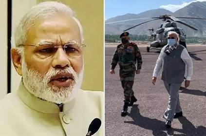 PM Modi visit Ladakh galwan India china border tension