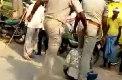 Police thrash man, nephew watches, begs: Watch Video 