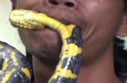 Snake bites man, man bites it back to take revenge, both die