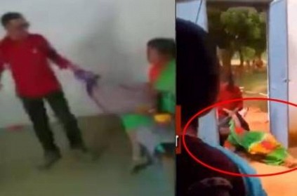Superintendent\'s husband drags woman out of school: Watch Video