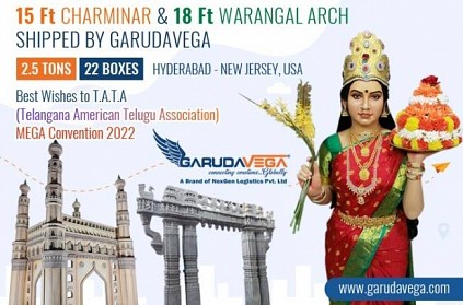 Telangana Thalli to USA by Garudavega shipping Company