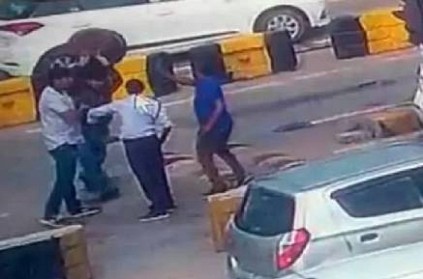 Toll Booth Staff Collapses As man Smashes Drum On Head: Watch 