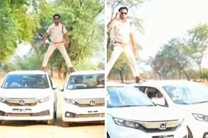 Video: Cop Recreates Singham Star’s Stunt in Uniform, Gets Fined Rs.5000