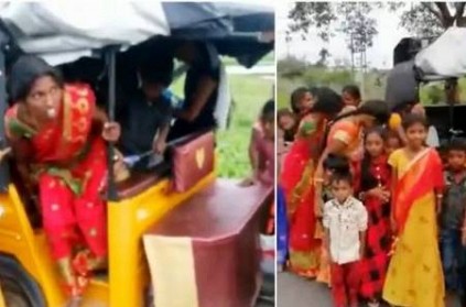 Video: Cops halt overcrowded auto in Telangana, 24 passengers de