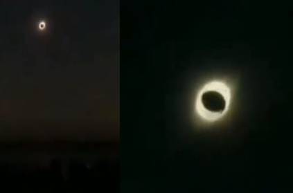 Video of magical transformation of solar eclipse 2019