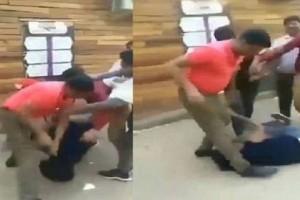 Shocking Video: Woman brutally thrashed for demanding salary