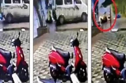 Watch: 3 kids fall from moving school van in Ahmedabad