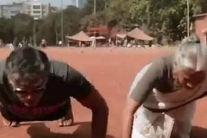 This actor's 80-year-old mom can do 16 push-ups. Don't believe watch video!