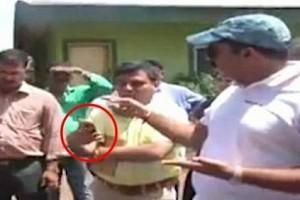 Angry politician knocks off phone from officer’s hand, Shocking Video Goes Viral