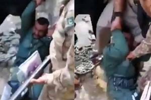 Watch - Indian Wing Commander Abhinandan rescued by Pak army as locals beat him