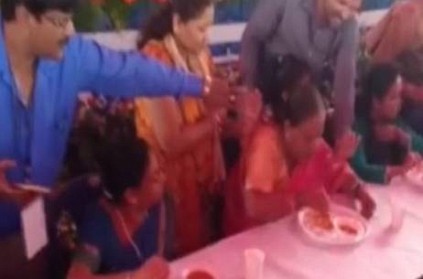 woman eats six idlis in a minute at Mysuru Dasara: Watch Video  