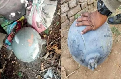 Metal balls fall from sky in Gujarat viral pics