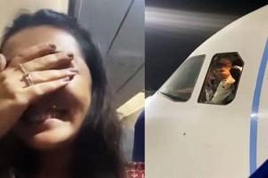 Pilot welcomes wife on-board with a surprise in-flight announcement