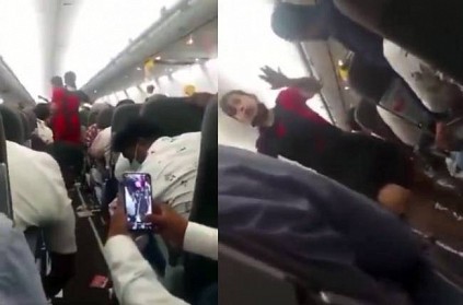 Video shows mid-air panic inside plane amid turbulence