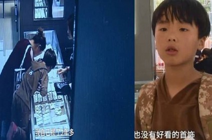 Chinese boy buys jewellery for mom with piggy bank savings