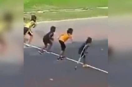 Video of differently-abled girl running in race goes viral