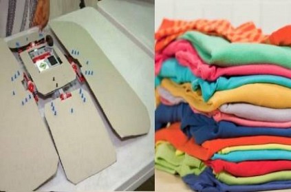 Watch Video: 12-year-old girl creates clothes folding robot because