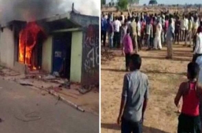 Man's house set on fire after dead cow found outside