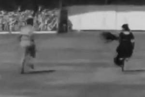 Black & White Video Of Woman Dodging Police, Kissing Cricketer Goes VIRAL