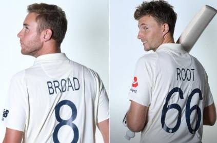 Ashes series jersey will have names and numbers of players.