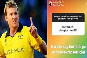 Brett Lee Predicts 'Champions of IPL 2020'; Also, Names Team Qualifying for Playoffs!