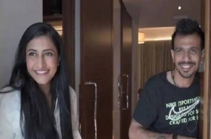 chahal fiancee dhanashree gives surprise before ipl match video