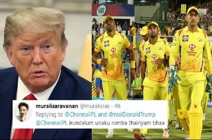 CSK replies to Donald Trump’s tweet in Dhoni style