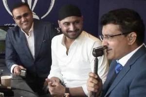 Watch: Harbhajan, Sehwag enjoys reunion in commentary box; while Ganguly teases Sachin at CWC2019