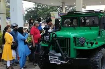 Dhoni Adds Jonga to His Collection, Car Used by Indian Army