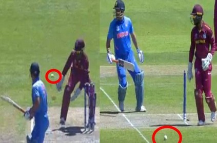 Dhoni escapes run out by Hope twice in the same ball video