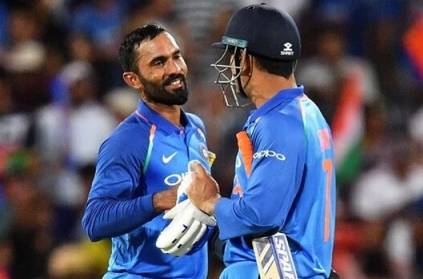Dinesh Karthik speaks of finishers role in t20 world cup MS Dhoni
