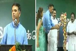 VIDEO: Edappadi K Palaniswamy and Rahul Dravid Playing Cricket