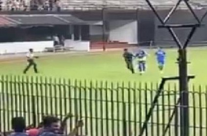 Fan breaches security to meet Dhoni Chepauk Stadium, Dhoni React