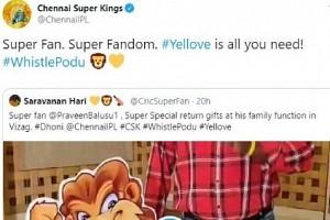 VIRAL VIDEO: CSK Shares Family Love of Super Fan