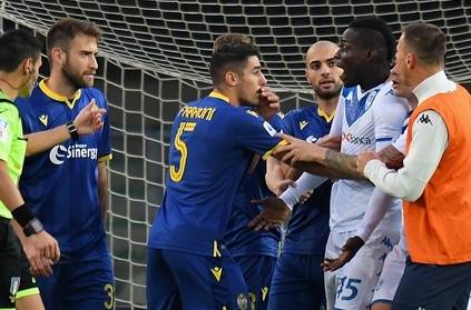 Italian Footballer Kicks Ball At Fans After Racist Abuse