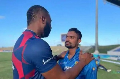 Keiron Pollard apologized Sri Lankan batsman Danushka Gunathilaka