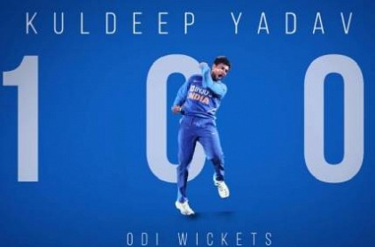 Kuldeep Yadav 3rd fastest Indian to 100 ODI wickets INDvAUS