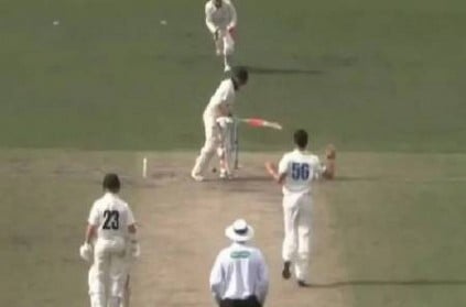 Mitchell Starc Ball Makes 4-point Contact in Sheffield Shield 